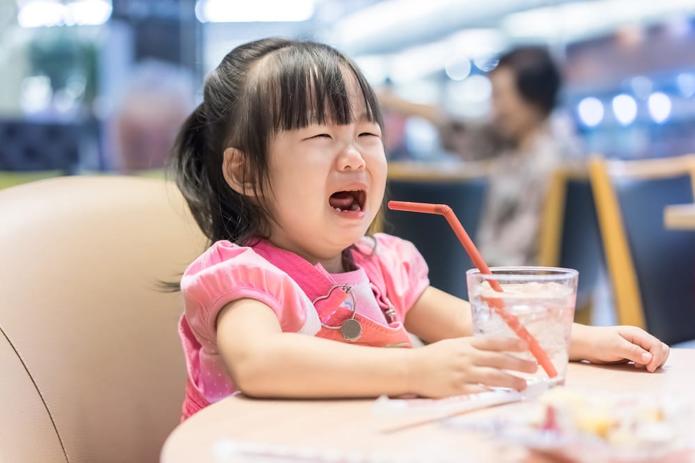 うるさい子供たちに直面する